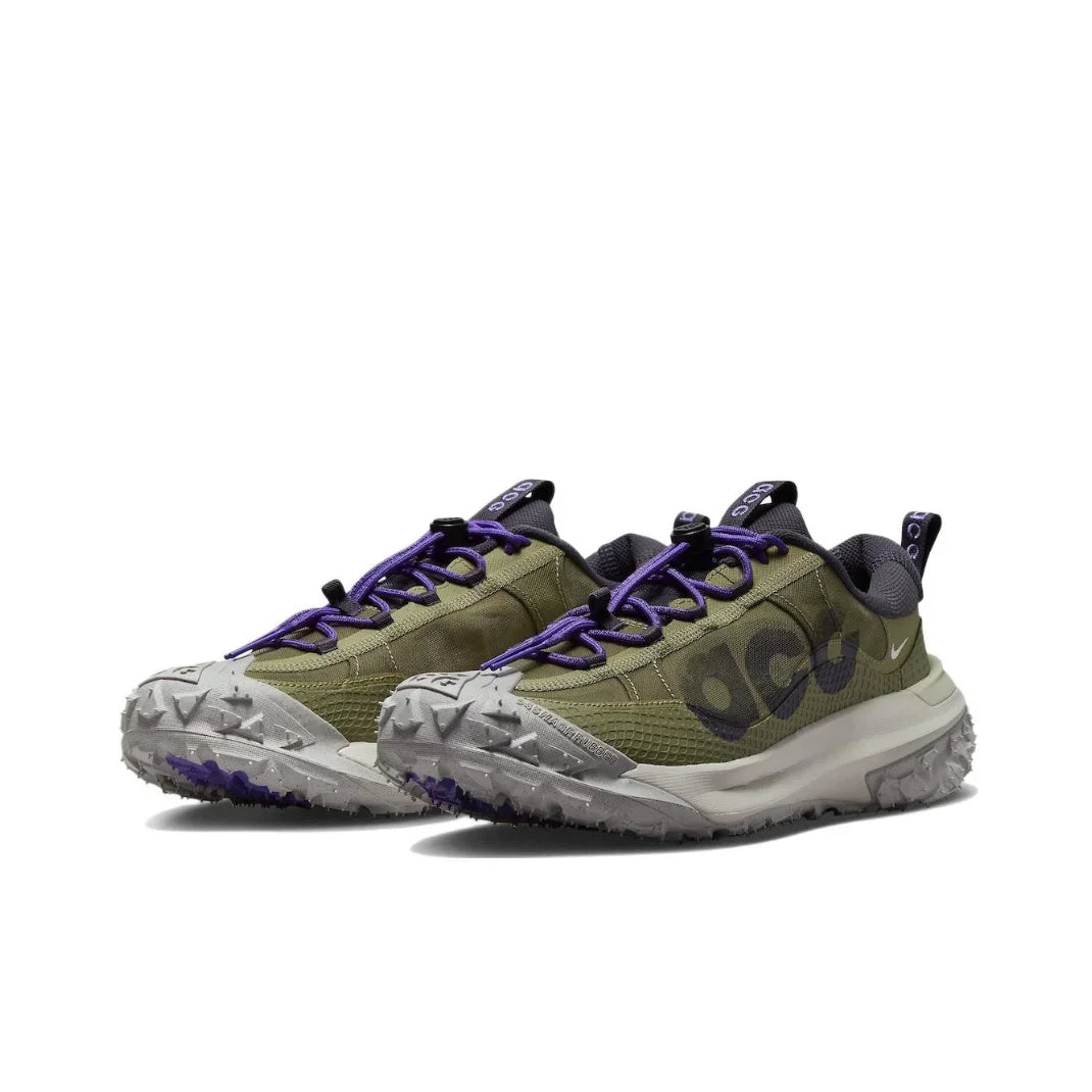 Nike ACG Mountain Fly 2 LOW GORE-TEX Men's and Women's Sneakers Waterproof Breathable Trail Shoes Army Green