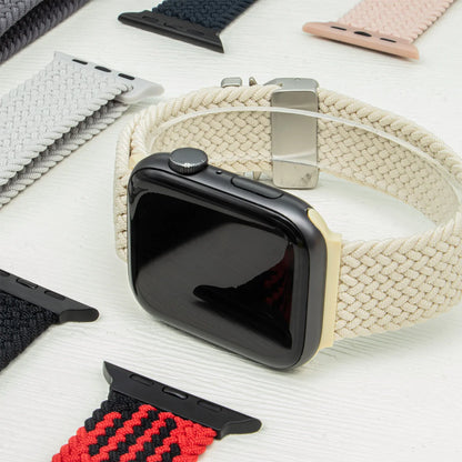 Nylon Solo Loop Strap for Apple Watch Band Ultra 2 49mm 46mm 42mm 45mm 44mm Woven Bracelet for Iwatch Series 10 9 8 7 6 5 SE 4 3