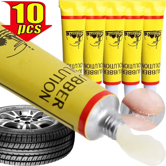 1-10pcs Car Motorcycle Bicycle Tire Repair Glue – Inner Tube Puncture Repair Agent, Emergency Portable Tyre Vulcanized Glue