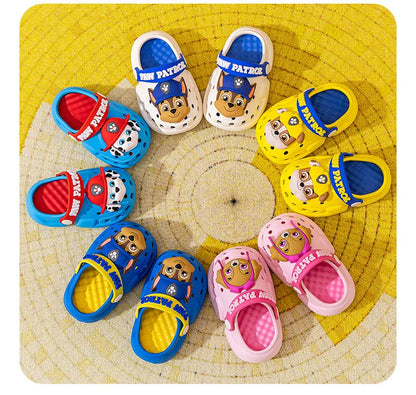 Paw Patrol Summer Garden Shoes Cute Cartoon Boots Kids Boy Girls EVA Soft Soled Home Slippers Anti Slip Toe Slippers Kid Gift