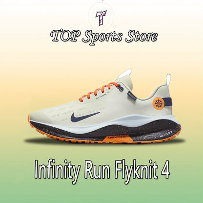 NIKE Original Man sneakers New Arrival React Infinity Run Flyknit 4 Gore-Tex Low Shock-absorbing and wear-resistant shoe