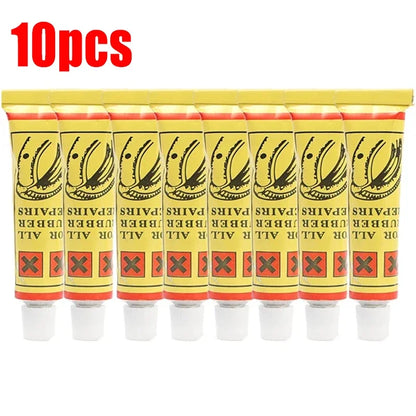 1-10pcs Car Motorcycle Bicycle Tire Repair Glue – Inner Tube Puncture Repair Agent, Emergency Portable Tyre Vulcanized Glue