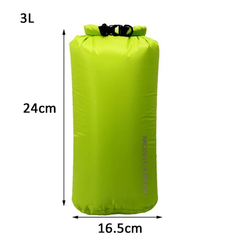 3/5/10/20/35L Dry Bag Sack Ultralight Drifting Swimming Clothes Storage Bag Pack 30D Nylon Waterproof Rafting Kayaking Sport Bag