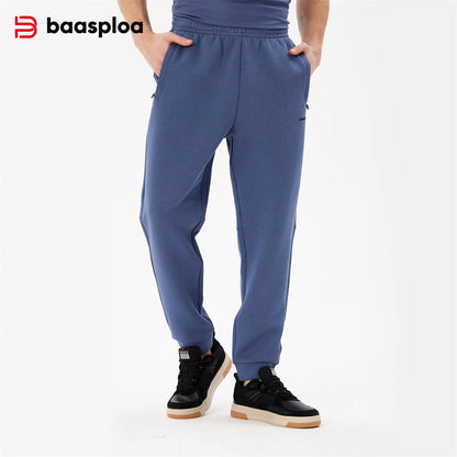 2024 Baasploa Men Breathable Sweatpants Casual Comfortable Soft Training Fitness Pants Man Cotton Sports Trousers XXXL