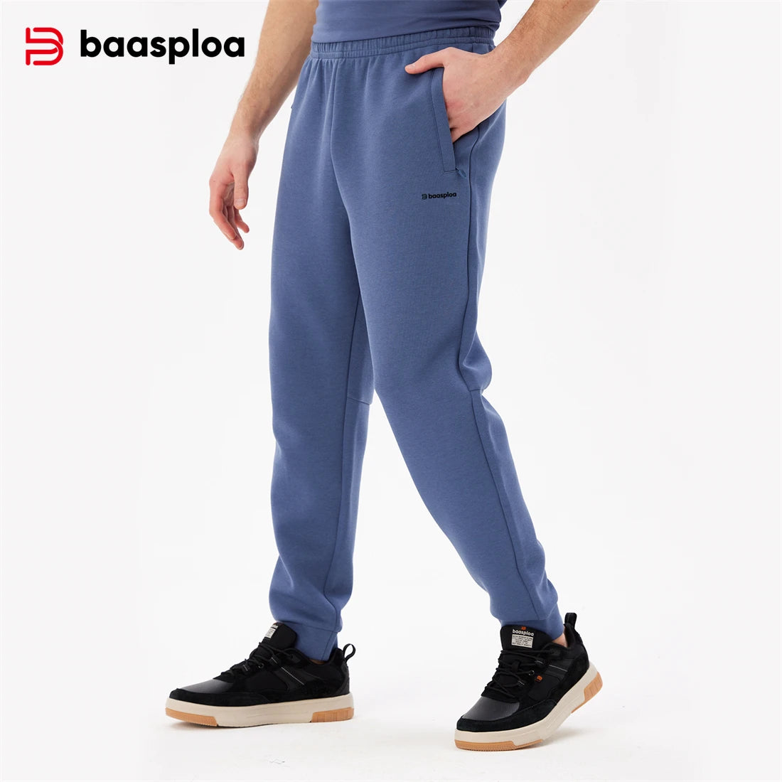 2024 Baasploa Men Breathable Sweatpants Casual Comfortable Soft Training Fitness Pants Man Cotton Sports Trousers XXXL