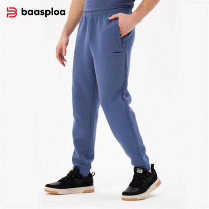 2024 Baasploa Men Breathable Sweatpants Casual Comfortable Soft Training Fitness Pants Man Cotton Sports Trousers XXXL