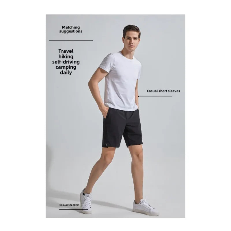 Quick Drying Breathable Sports Shorts Jogging Outfit Casual Outdoor Fitness Shorts for Men Workout Training Shorts with Pockets