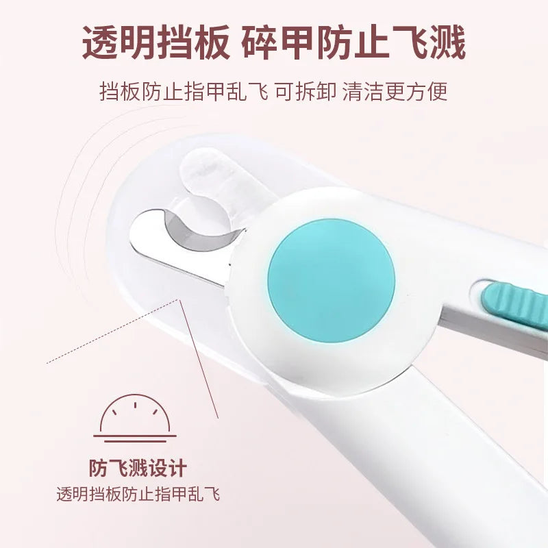 Nail clippers for cats Nail sharpeners for Dogs Nail clippers for pets led light anti-blood manicure products