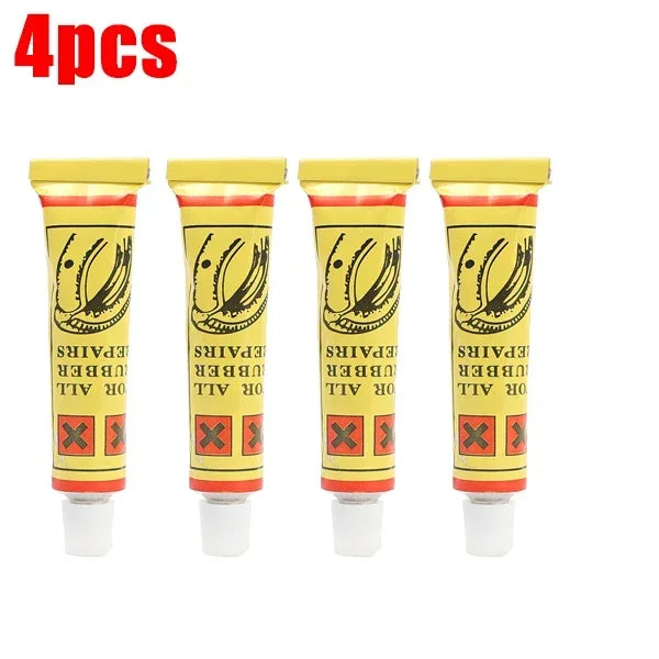 1-10pcs Car Motorcycle Bicycle Tire Repair Glue – Inner Tube Puncture Repair Agent, Emergency Portable Tyre Vulcanized Glue