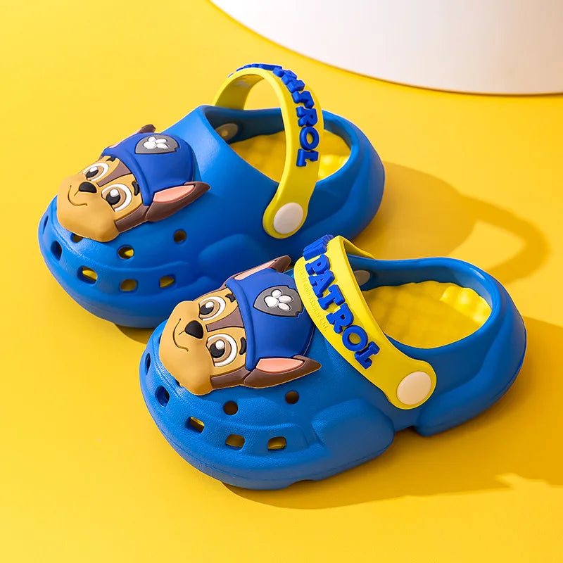 Paw Patrol Summer Garden Shoes Cute Cartoon Boots Kids Boy Girls EVA Soft Soled Home Slippers Anti Slip Toe Slippers Kid Gift