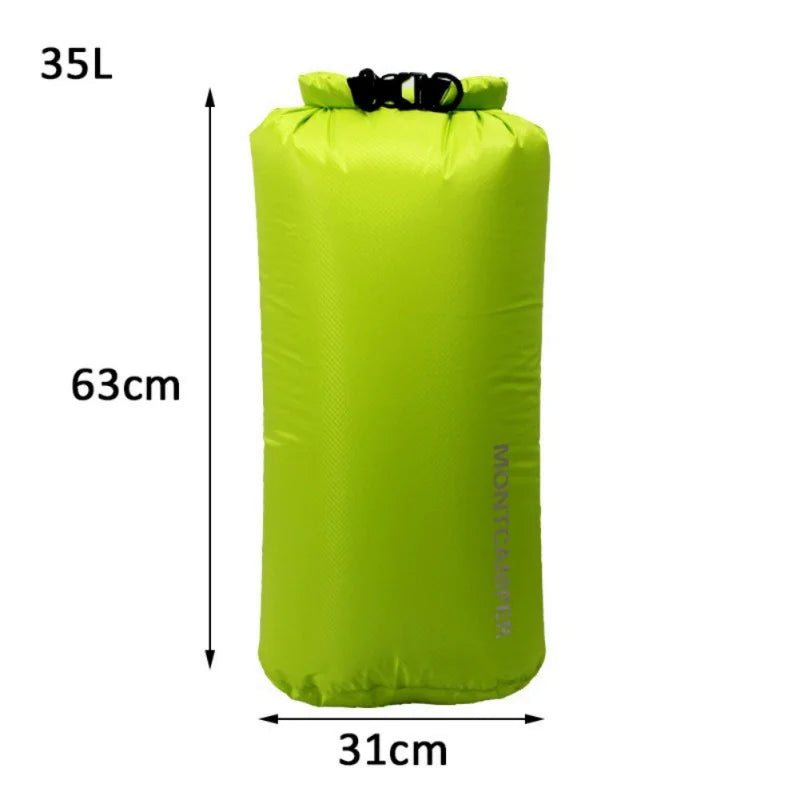 3/5/10/20/35L Dry Bag Sack Ultralight Drifting Swimming Clothes Storage Bag Pack 30D Nylon Waterproof Rafting Kayaking Sport Bag