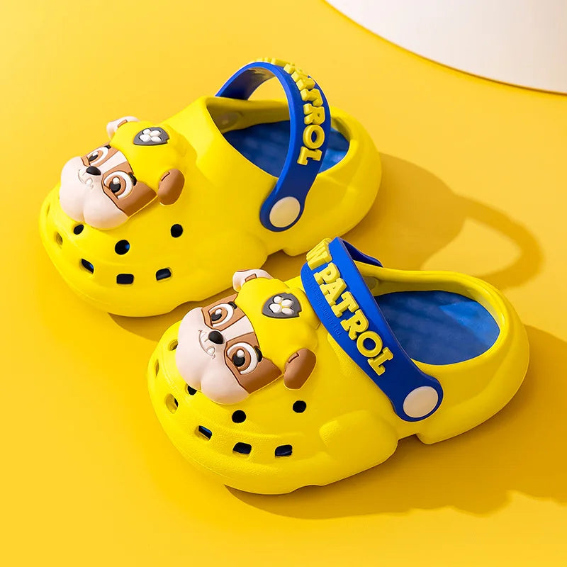 Paw Patrol Summer Garden Shoes Cute Cartoon Boots Kids Boy Girls EVA Soft Soled Home Slippers Anti Slip Toe Slippers Kid Gift