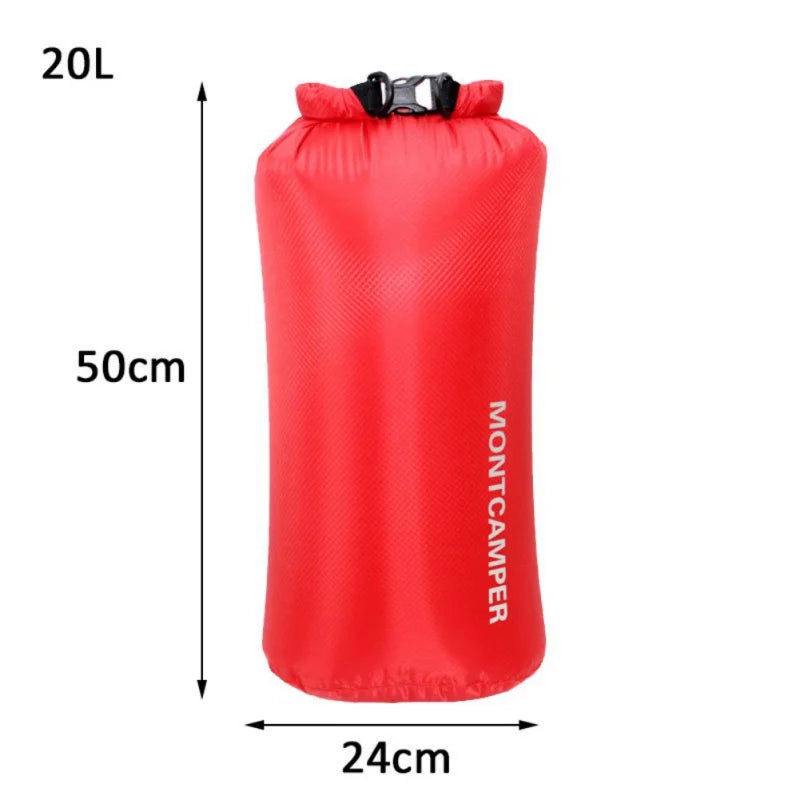 3/5/10/20/35L Dry Bag Sack Ultralight Drifting Swimming Clothes Storage Bag Pack 30D Nylon Waterproof Rafting Kayaking Sport Bag