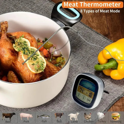 Digital Kitchen Thermometer Probe Touch Screen Meat Barbecue Food Temperature Measure Tool Steak BBQ Timer Cooking Tools 1PC