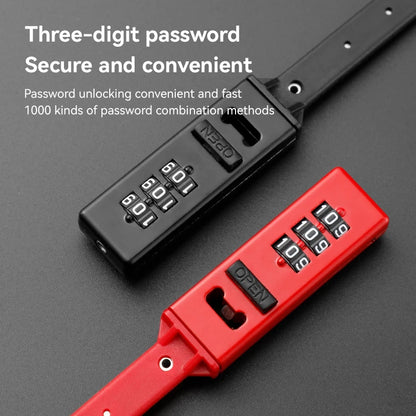 3-Digit Password Helmet Lock