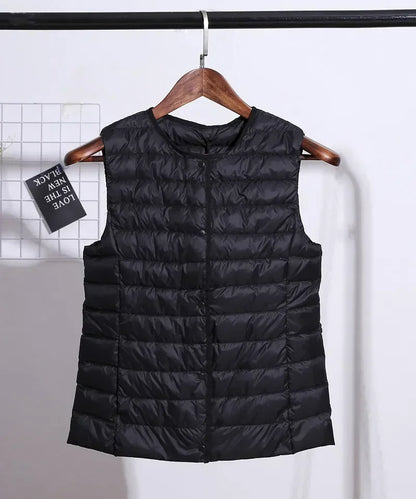 2024 New Spring Autumn Fashionable Outerwear Inner Cloth Vests Light Down Women Waistcoat Portable Warm Sleeveless Liner Casual