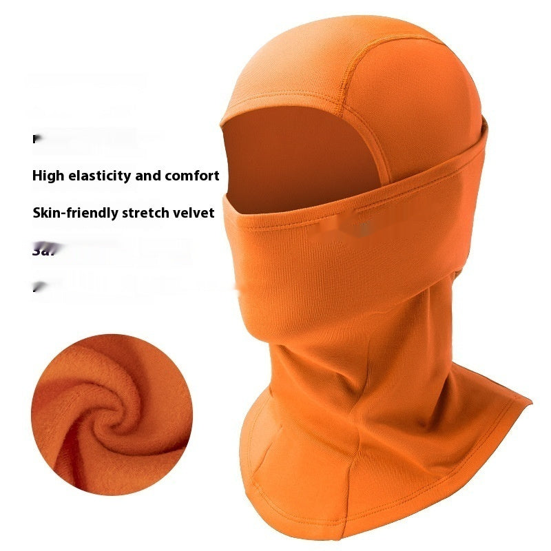 Outdoor Keep Warm And Windproof In Winter Mask Outdoor Fleece Scarf Cold-proof Haze-proof Riding Hat