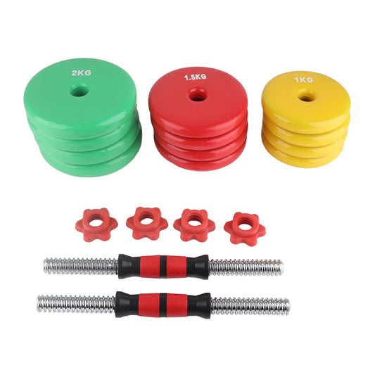 Colorful Removable Non-Slip Grip Fitness Gym Home Weightlifting Hand Dumbbell Set (20KG)