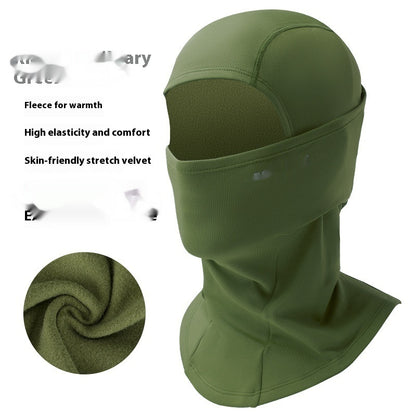 Outdoor Keep Warm And Windproof In Winter Mask Outdoor Fleece Scarf Cold-proof Haze-proof Riding Hat