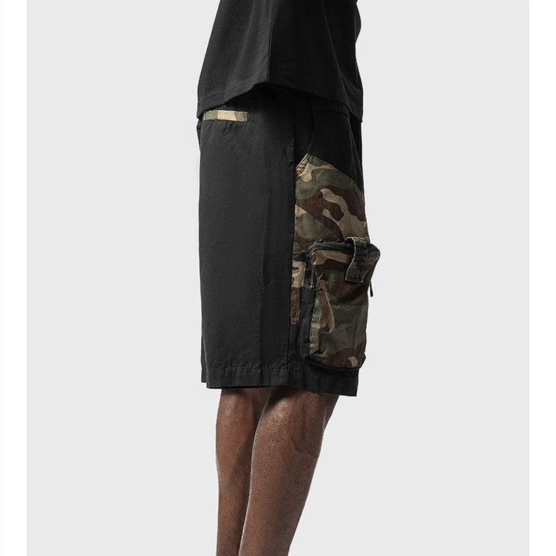 Multi Pocket Camo Cargo Shorts For Men