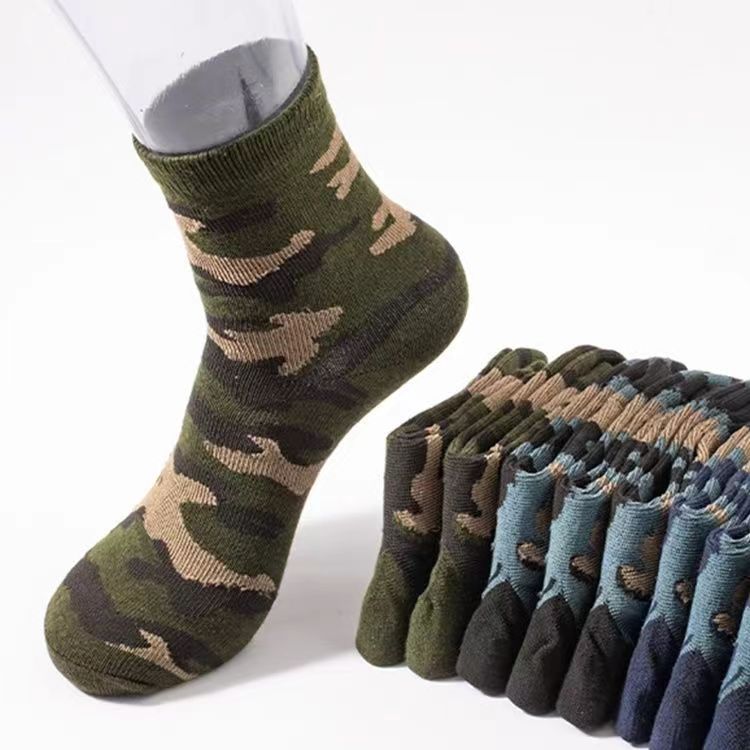 Military Training Polyester Cotton Tube Socks