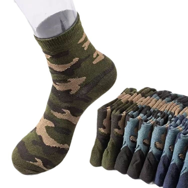 Military Training Polyester Cotton Tube Socks