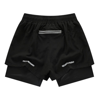 New Fast Drying Sports Anti Light Double Layer Shorts