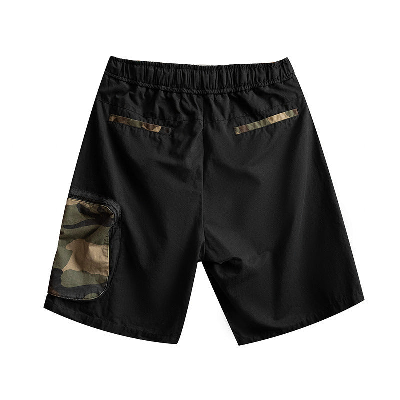 Multi Pocket Camo Cargo Shorts For Men