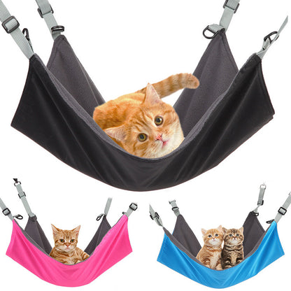 Small Cat And Dog Hanging Hammocks Can Be Used The Four Seasons With Plush And Waterproof Nylon Layer For Hanging Pet Supplies Pet Products