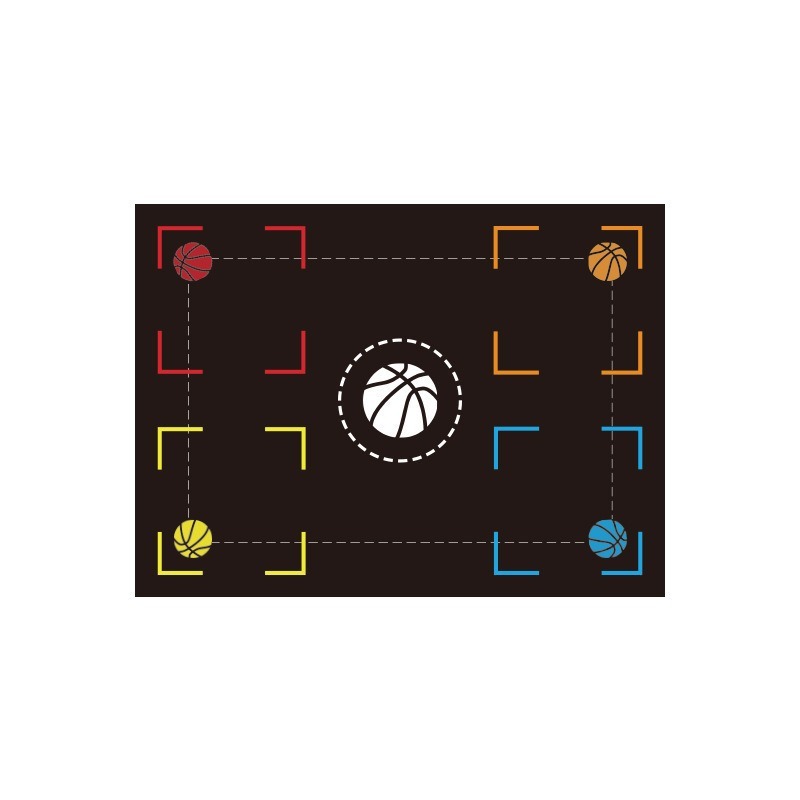 Basketball Training Mat Indoor Step Positioning Step Point Control Ball Step Mat Indoor Ball Control Training Dribbling Drill Thickening