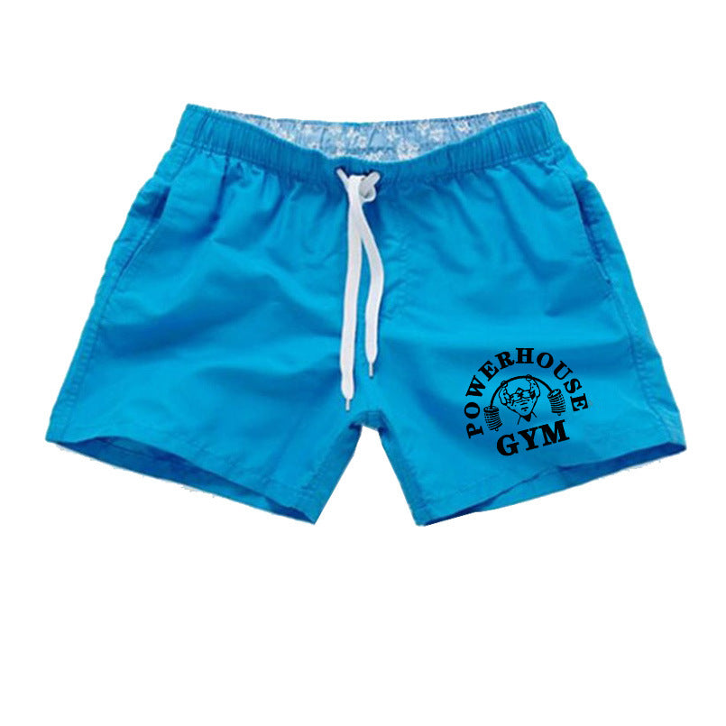 Men's Fashion Simple Print Beach Swim Shorts