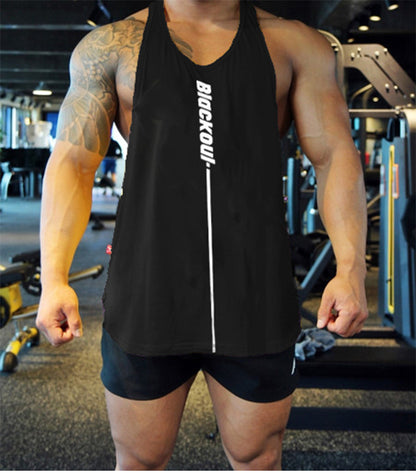 Muscle Brothers New Fitness Clothes Men's Vest Breathable Sleeveless