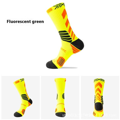 Men's Elite Trendy Contrast Color Long Tube Basketball Socks